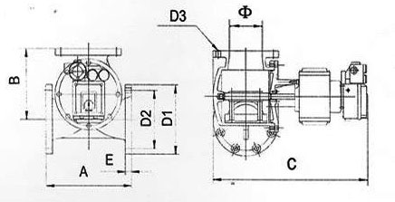 DZF電動溫控閥結(jié)構(gòu)尺寸 DZF電動溫控閥結(jié)構(gòu)尺寸